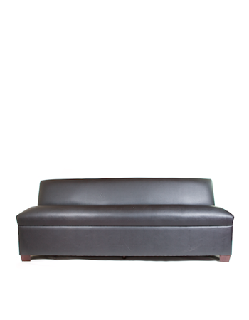 8' X 30 Armless Black sofa similar-image