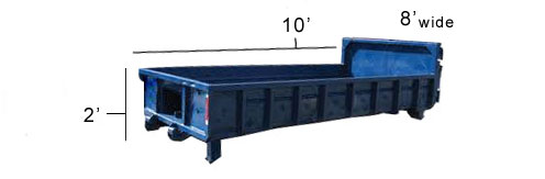 Trash container - low boy 16 yards similar-image